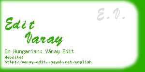 edit varay business card
